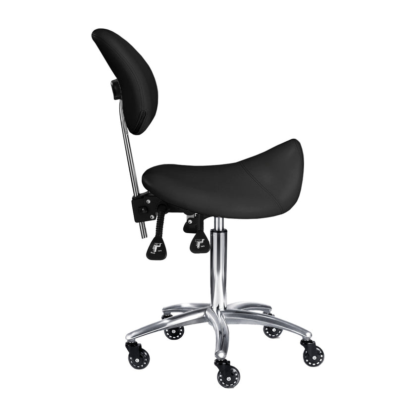 ELI BLACK saddle shearing chair w/back+tilt