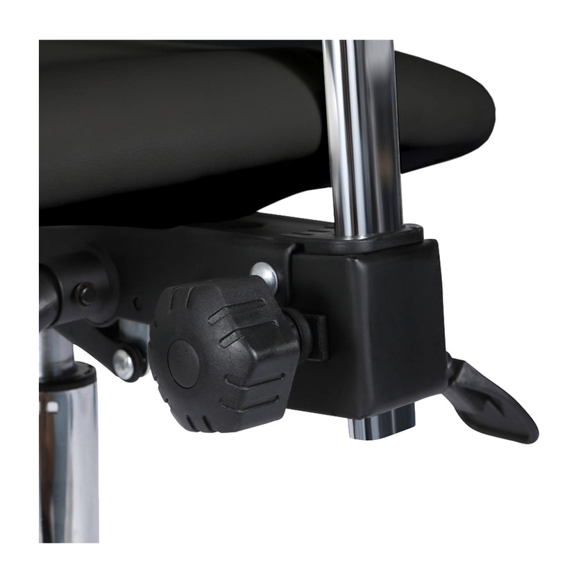 ELI BLACK saddle shearing chair w/back+tilt