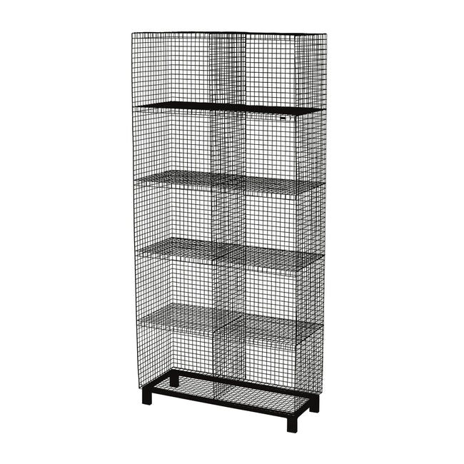 GRID CABINET salgsreol m/ben RUSTIC GREY