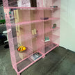 GRID CABINET salgsreol m/ben RUSTIC GREY