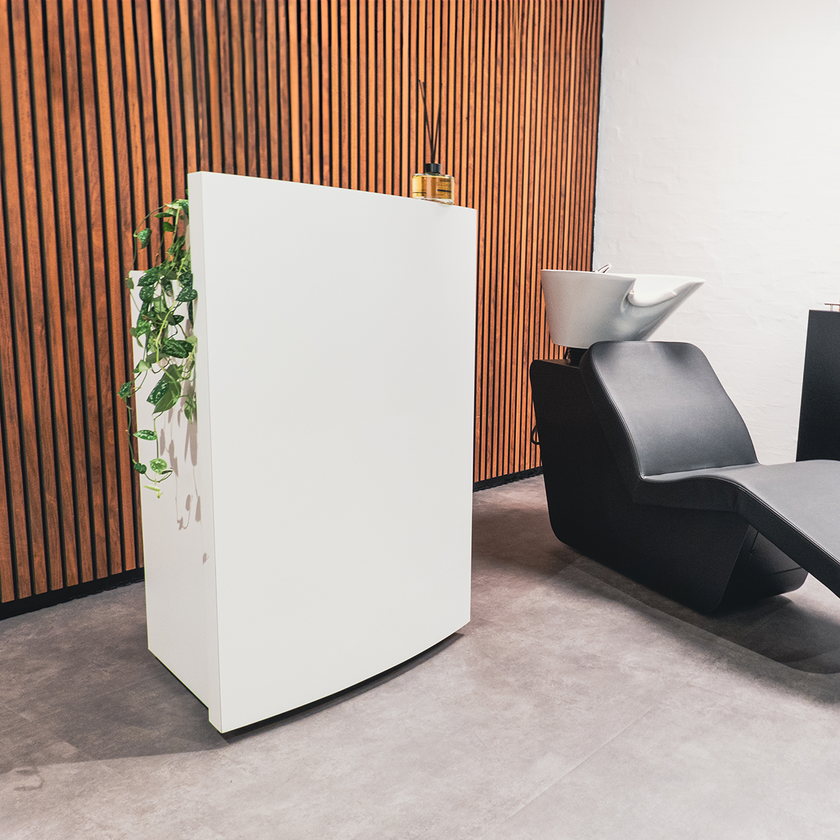 HELLO MINI counter matt white w/shelf