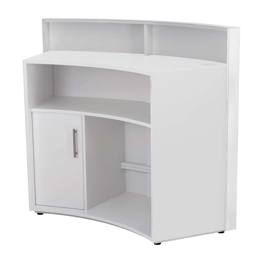 HELLO counter matt white w/shelf