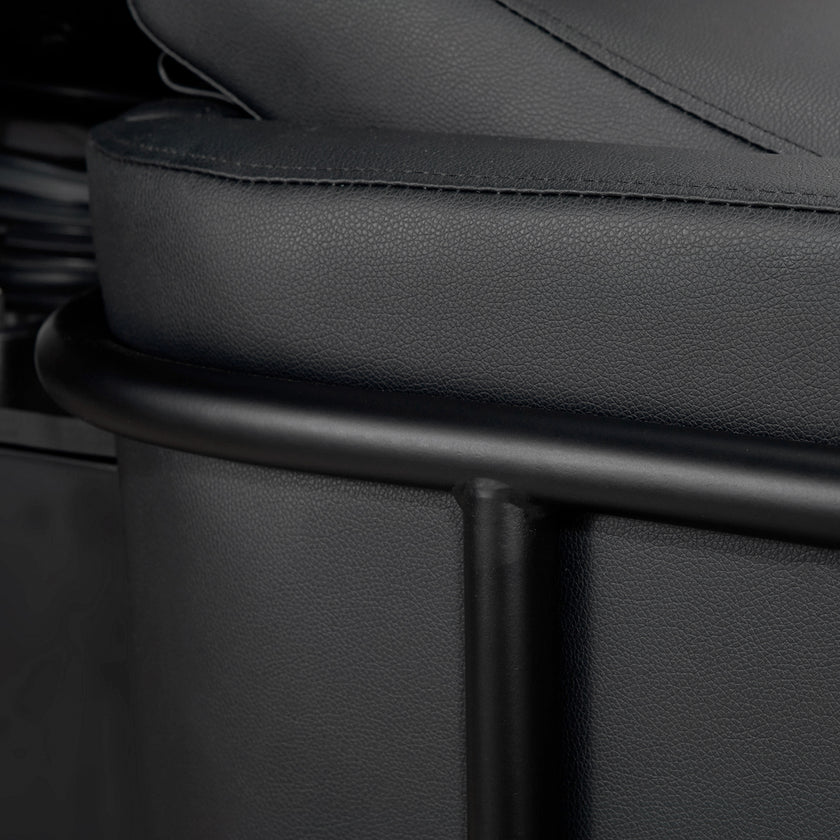 HERA washstand black w/white basin