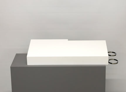 BRUGT Betjeningsbord hvid m/fønholdere