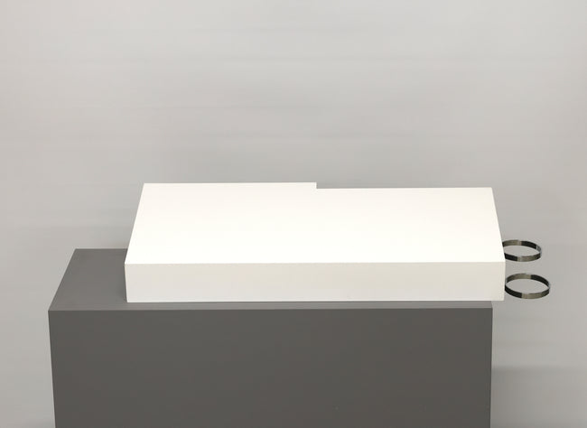 BRUGT Betjeningsbord hvid m/fønholdere