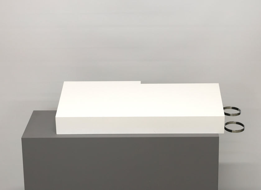 USED ​​White control desk w/hair dryer holders