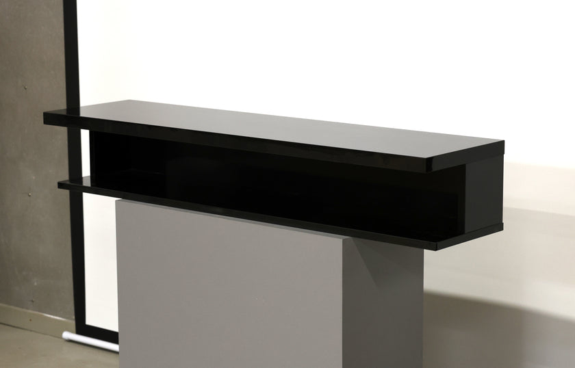 DEMO SINGLE control shelf black high gloss