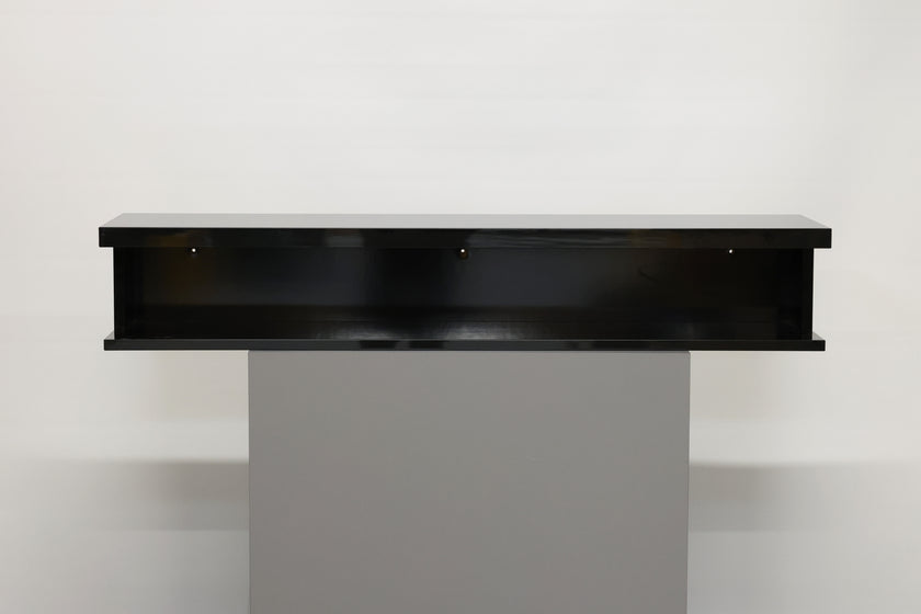 DEMO SINGLE control shelf black high gloss