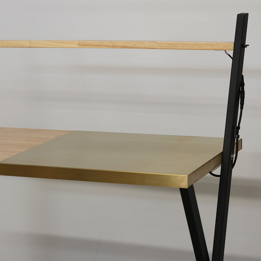 DEMO IRIS mixing desk w/LED in metal and wood look