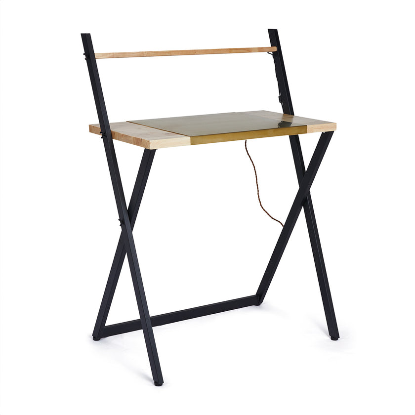 DEMO IRIS mixing desk w/LED in metal and wood look