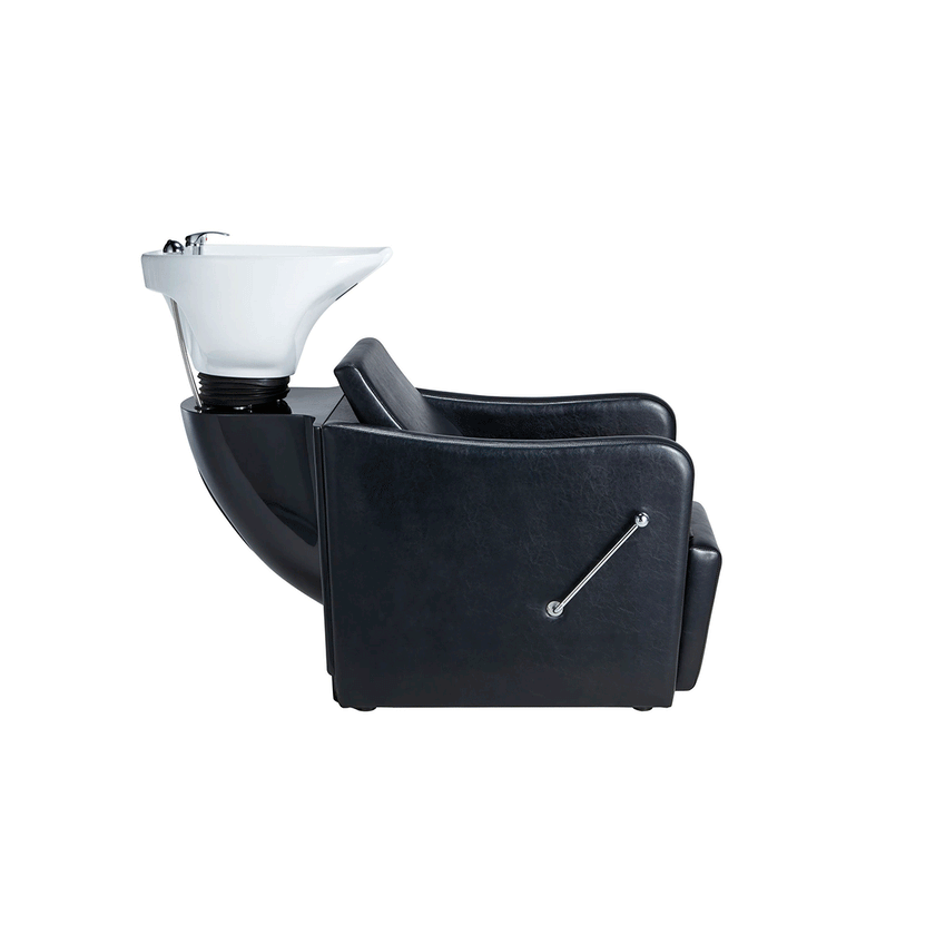 JORDAN washstand w/white basin and manual legrest