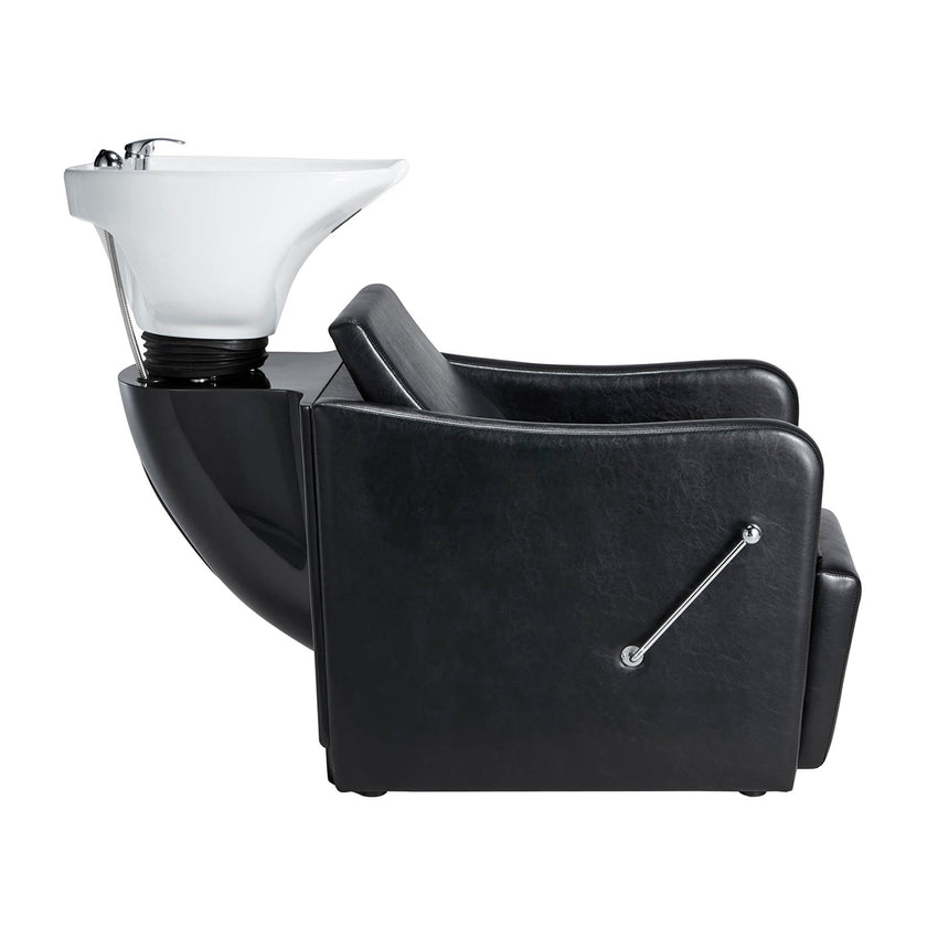 JORDAN washstand w/white basin and manual legrest