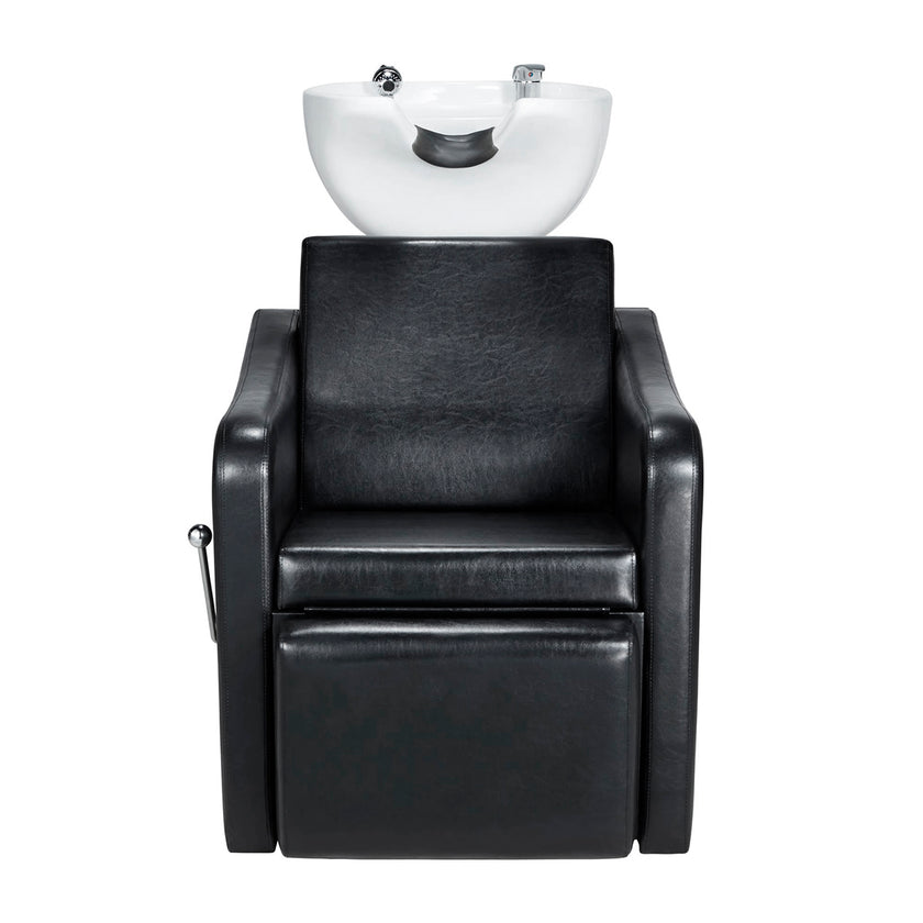 JORDAN washstand w/white basin and manual legrest