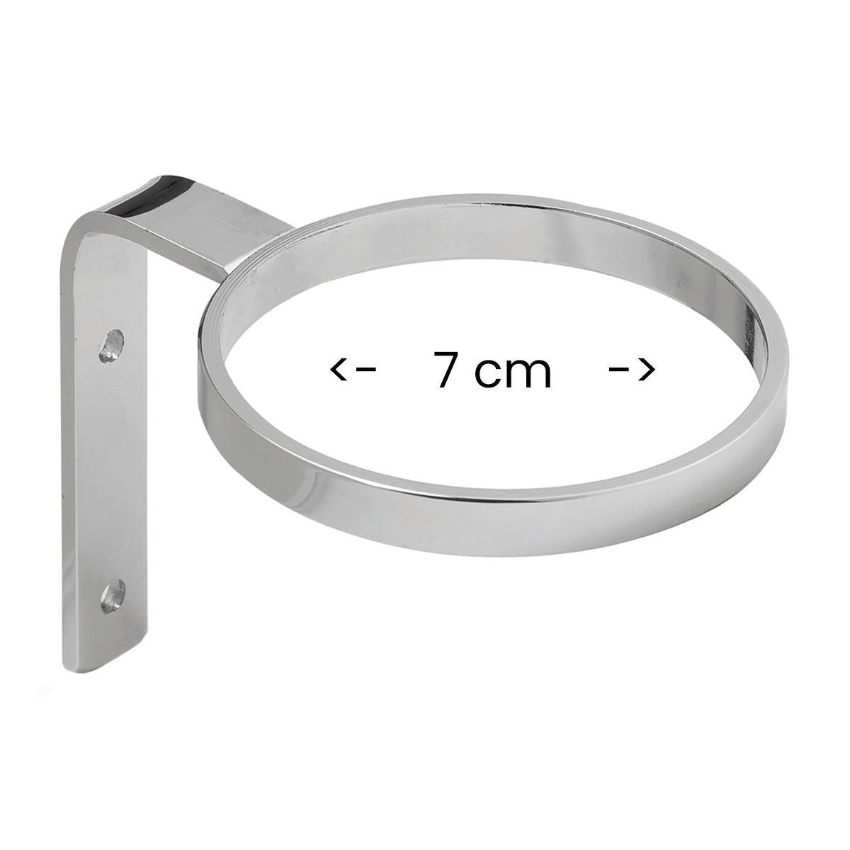 Hair dryer holder wall chrome