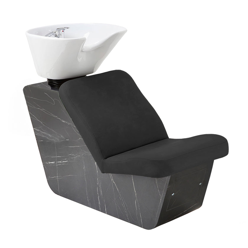 MARINA FIX washstand black w/white basin