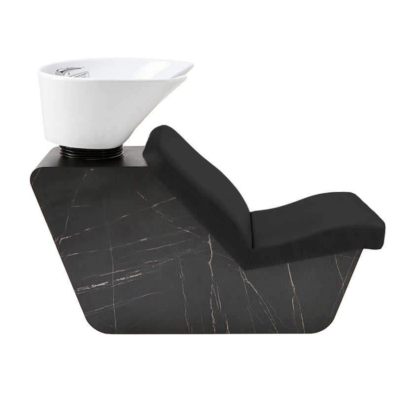 MARINA FIX washstand black w/white basin