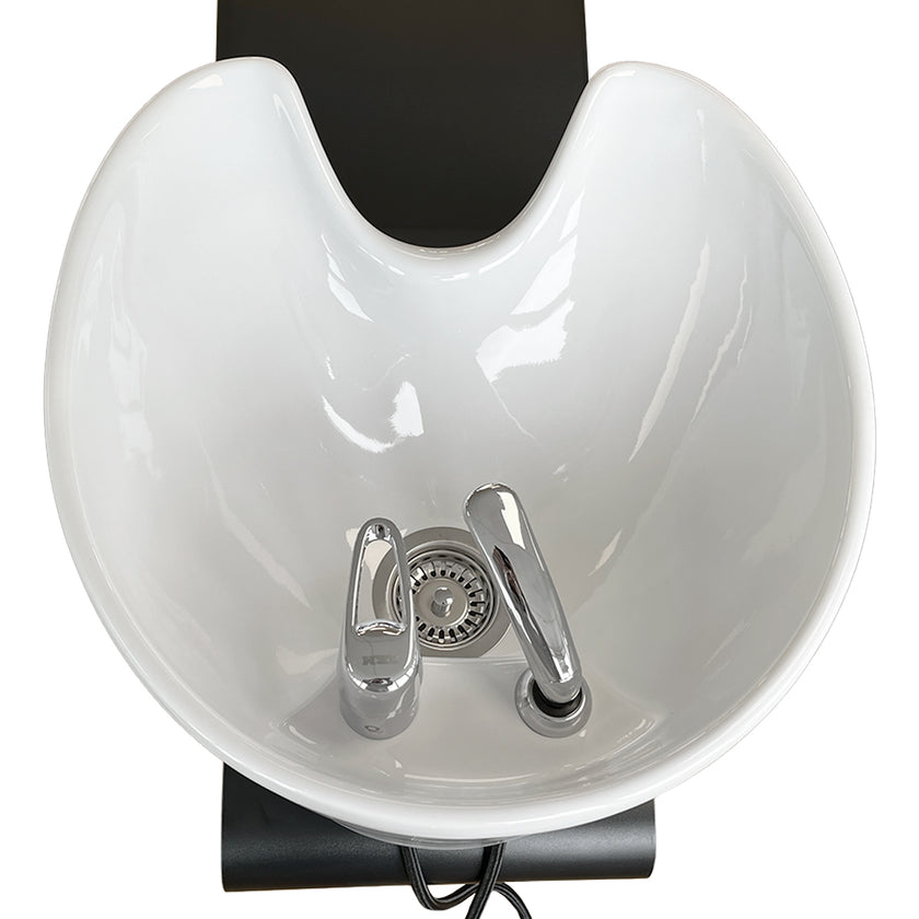 MARINA FIX washstand black w/white basin