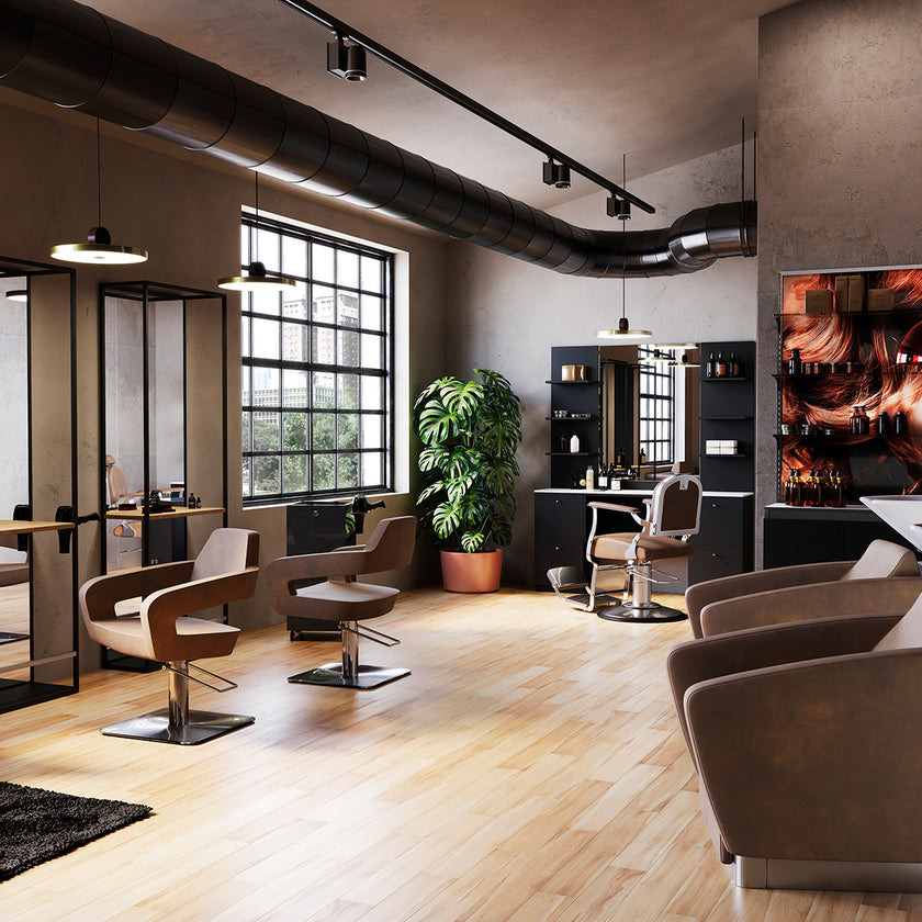 MIAMI barber chair w/cross base 5Y B01