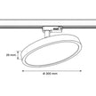 OTTO skinnepanel Ø30 cm sort 3F, 3000K
2400lm, 30W, CRI90