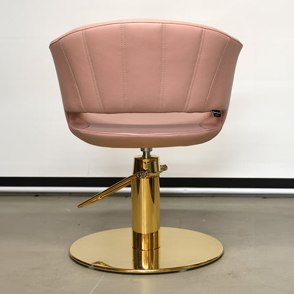 DEMO OYSTER OPTIMA frisørstol m/guld rundfod 2Y S50