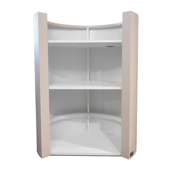 POD disk rund m/hylder cashmere grey