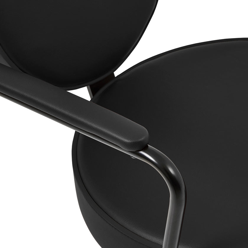 POPPY hairdressing chair w/black cross base BLAC