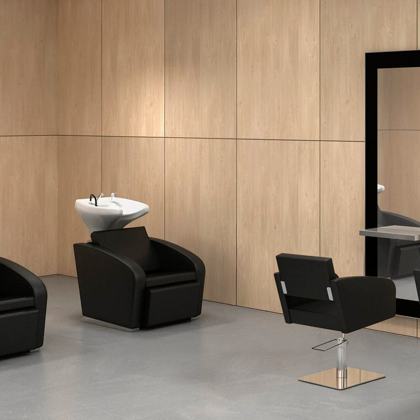 RALPH washstand w/white basin and electric legrest