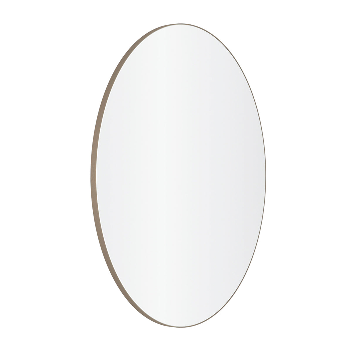 REFINE frisørspejl brun Ø100cm m/ramme