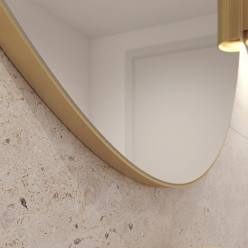 REFINE hairdressing mirror Ø100cm w/frame