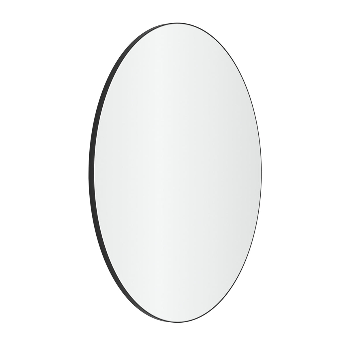 REFINE frisørspejl sort Ø100cm m/ramme