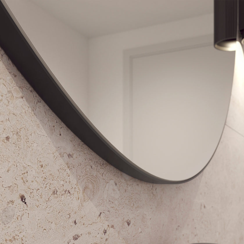 REFINE hairdressing mirror Ø100cm w/frame