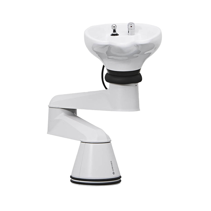 RONDOLORE washbasin column grey-white w/white basin