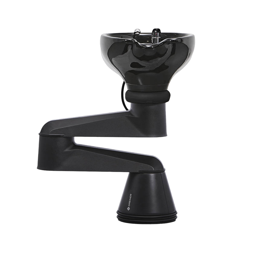 RONDOLORE washbasin column black w/black basin