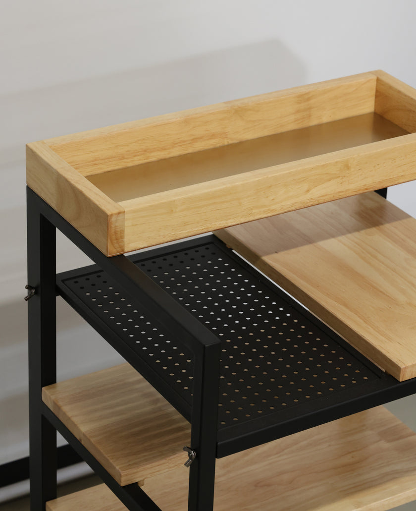 DEMO SKYE trolley in metal and wood look