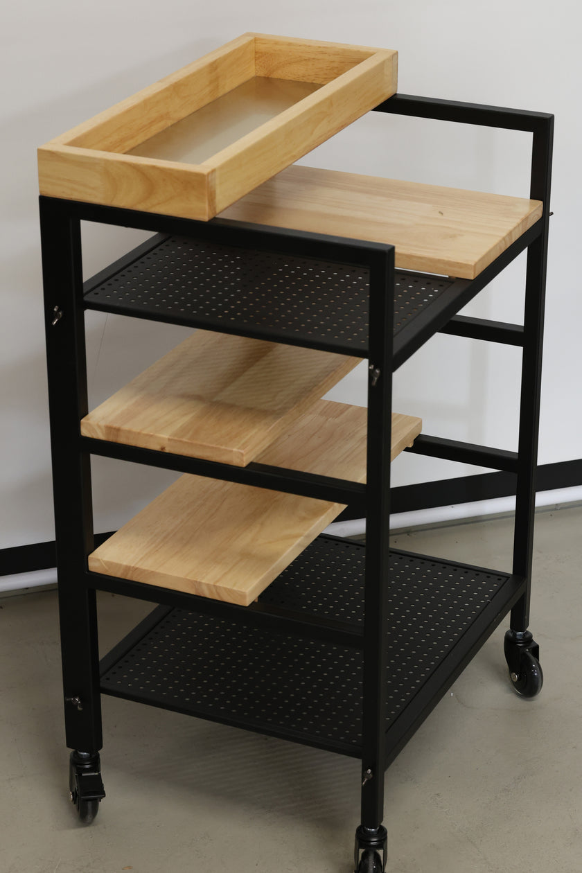 DEMO SKYE trolley in metal and wood look