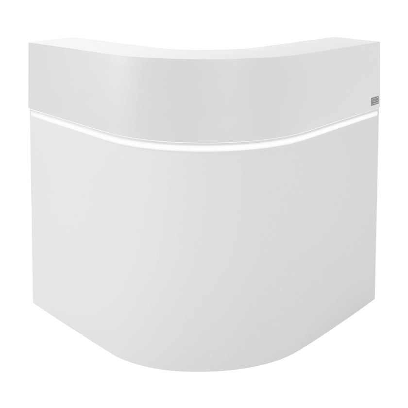 SATURN counter Matte White 92x92 w/LED