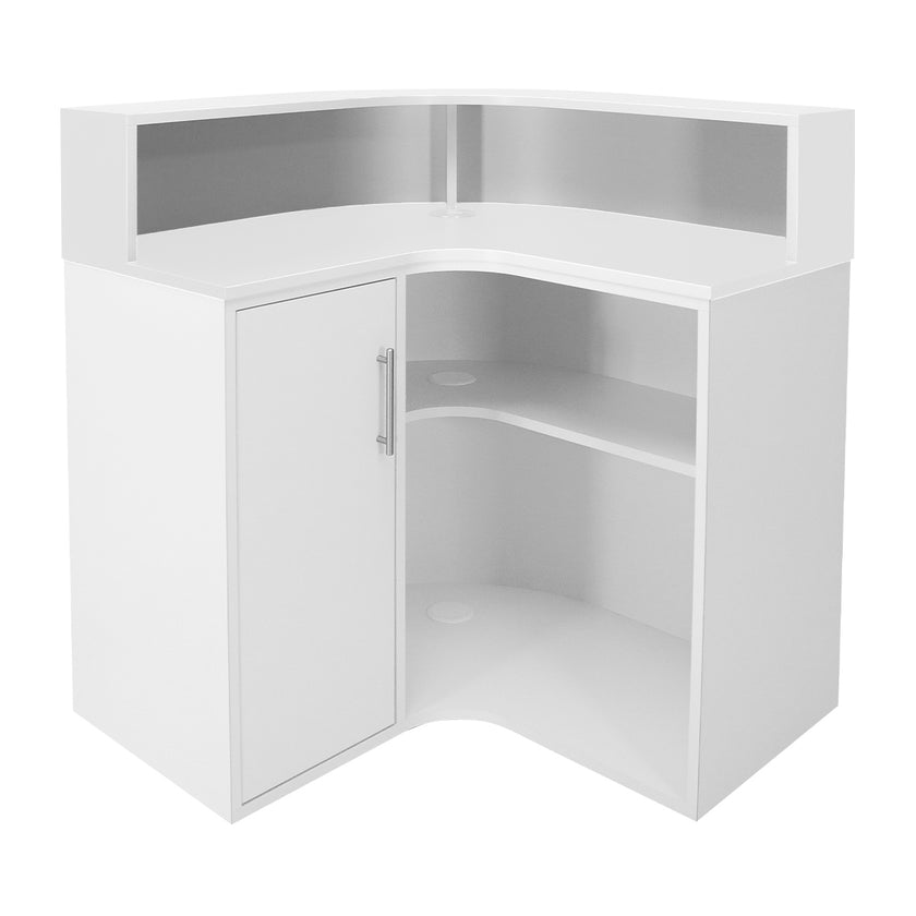 SATURN counter Matte White 92x92 w/LED