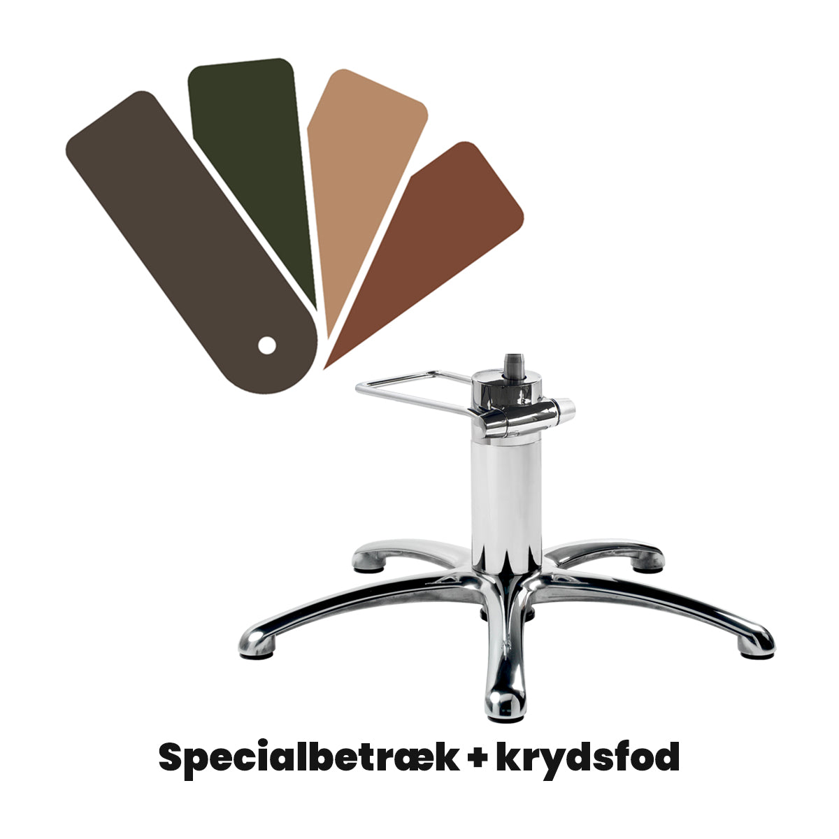 NUBI frisørstol m/krydsfod 5Y B01