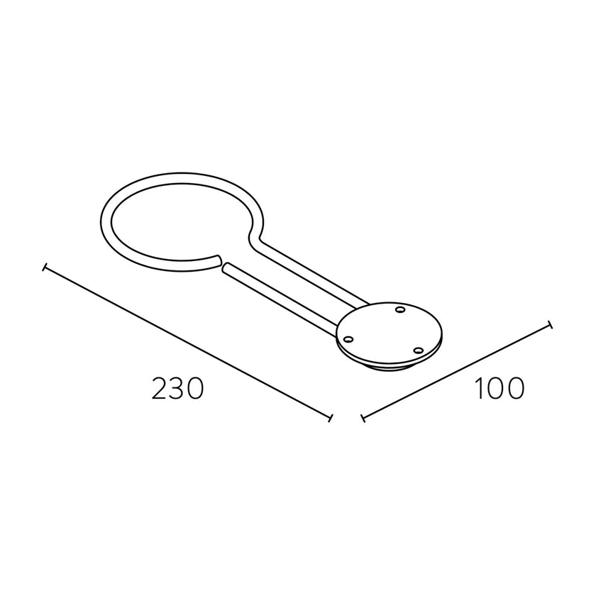 Hair dryer holder w/swivel Unifur